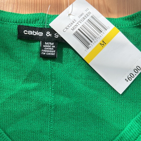 Green knit sweater - Picture 2 of 3